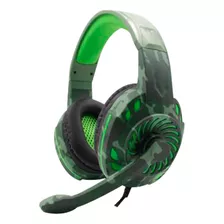 Fone De Ouvido Over-ear Gamer Camuflado Headset Microfone