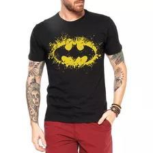 Camiseta Camisa Batman Slogan Liga Da Justica Escudo