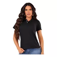 Camiseta Gola Polo Básica Em Algodão Luxo Social Uniforme