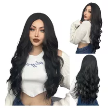 Peruca Lace Wig Organica Premium Levemente Ondulada 65 Cm