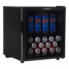 Refrigerador Frigobar Para Bebidas Con Capacidad De 45 Litros (70 Latas) 1.5 Pies Enfriador Y Regulador De Temperatura Estantes De Metal Ultra Resistentes Puerta De Cristal Potencia 50 W Voltaje 127v.