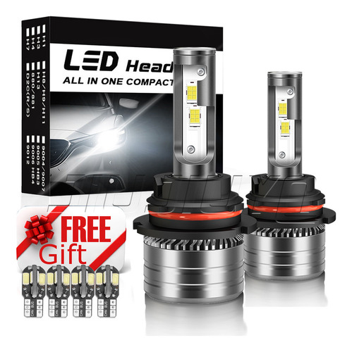 9004 Kit De Faros Led 16000lm Para 1991-1994 Ford Ghia