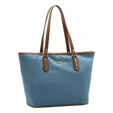 Bolsa Ombro Chenson Casual Bolsa De Ombro-bolsa Sacola De Microfibra Azul Alças De Cor Marrom