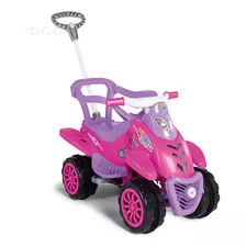 Carrinho Passeio E Pedal Calesita Empurrador Cross Legacy Cor Pink