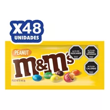 M&m Chocolate Con Leche Y Maní 49g X 48un.