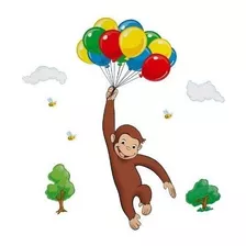 Roommates Rmk1082gm Curious George Peel - Adhesivo De Pared