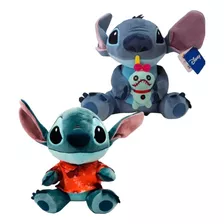 Pelúcia Disney Stitch Havaiano E Stitch Com Scrump 33cm Fun