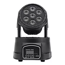 Mini Moving Jogo De Luz 7 Leds 8w Rgbw Bivolt Dmx Imediato