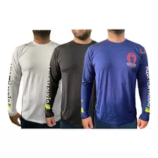 Kit 3 Camisas Proteção Uv Mangalarga Marchador Térmica