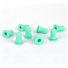 25 Bulbo Silicone Conta Gota Verdeclaro Tampa Bico Confeitar