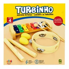 Conjunto De Percussão Turbinho Bandinha Ritmica Infantil Nf 