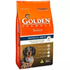 Alimento Golden Premium Especial Formula Para Cão Senior De Raça Pequena Sabor Frango E Arroz Em Sacola De 10.1kg