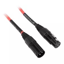 Rockville Rcxfm100pb Cable De Microfono Color Negro