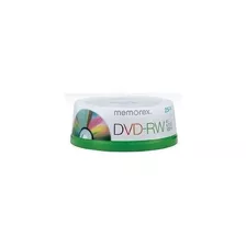 Dvd-rw Memorex Regrabables 4x 4.7 Gb Promo Bulk X 25unid