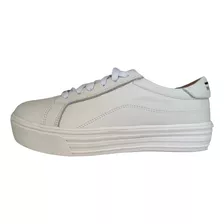 Tenis Feminino Casual De Couro Legitimo Varias Cores