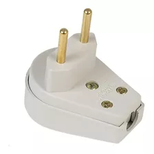 50 Plug Prensa Cabo 2 Polos Latão Maciço 10 A - I M E T R O