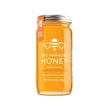 Bee Harmony American Raw Orange Blossom Honey, 12 Onzas