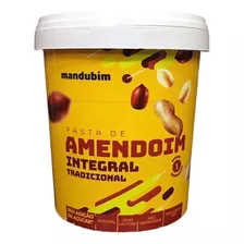 Pasta De Amendoim Integral Mandubim 450g 4 Unidades