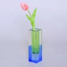 Hlyu Jarrón Acrílico Para Flores, Decoración Minimalista De 