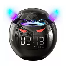 Reloj Despertador Parlante Bluetooth Luz Rgb Usb Mesa Niño +