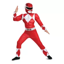 Disfraz De Ranger Rojo Power Rangers Talla S Para Niño