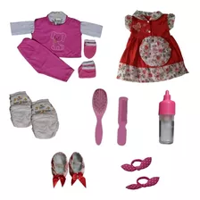 Kit Para Bebê Reborn Roupinhas E Acessórios 