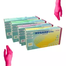 Luva Procedimento Nitrílica Rosa Pink C/100 Nugard P Unidades Por Embalagem 100