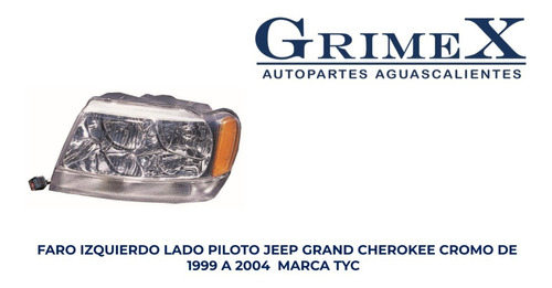 Faro Jeep Grand Cherokee 99-00-01-02-03-04 Tyc Ore Foto 2