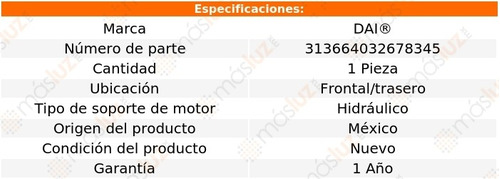 (1) Soporte Motor Del/tra Volvo S60 L5 2.4l 02/09 Dai Foto 2