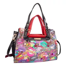 Bolsa Cuadrada Nicole Lee All Emotion Estampada Ss23