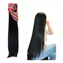 Cabelo Aplique Fio Magico Ondulado 100% Orgânico 70cm Cor Preto