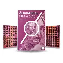 1 Álbum Para Colecionar Moedas Do Real 1994 A 2035 Brasil