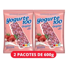 Kit 2 Balas Mole Mastigável Yogurte 100 600g Dori Iogurte