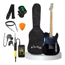 Kit Guitarra Telecaster Profissional + Amp E Acessórios