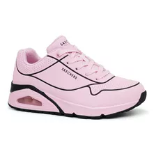 Zapatilla Skechers De Mujer Uno 177129-ltpk Rosado