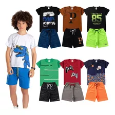 Kit Lote 6 Conjuntos Infantil Masculino Ou Feminino Atacado 