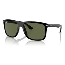 Ray-ban Boyfriend Two Rb4547 601/58, Marco Negro, Color De Varilla Negra, Color De Lente Negra, Color De Lente Negra, Diseño De Espejo