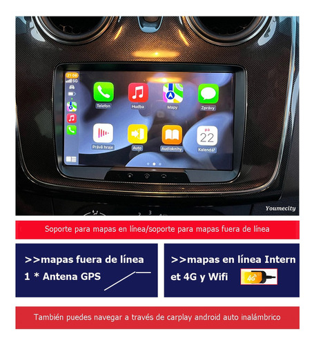 Auto Radio Estreo Android Para Renault Sandero Duster Dacia Foto 3