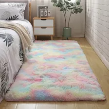 Passadeira Quarto Sala Peludo Rosa Pelo Macio Envio Rápido