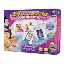 Brinquedo Educativo Princesas Jogo Dos Opostos 24p