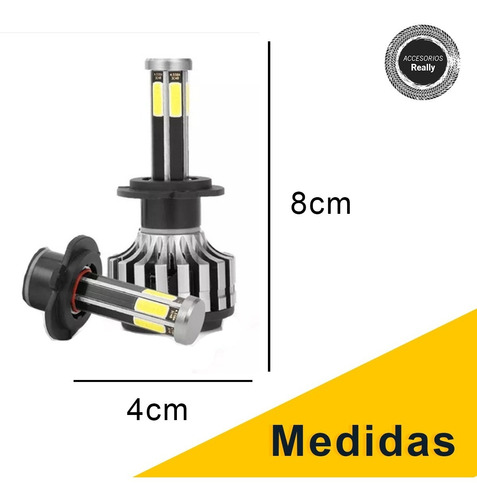 Kit De Faros Delanteros Led 6 Caras Auto H4/h7/h11/9004/9007 Foto 2