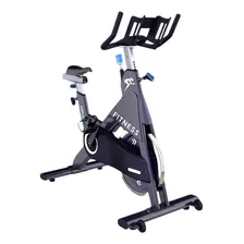 Bicicleta Spinning Indoor Fitness Rueda 18 Kg Peso Max 140kg Color Negro