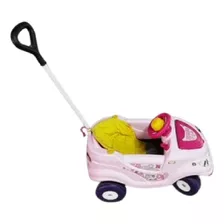 Coche Auto Para Niños Con Barral De Paseo