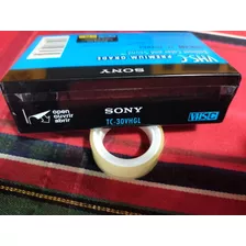 Casete Sony Vhs-c30 Min. Premium30 Min En Sp O 90 Min Ep.