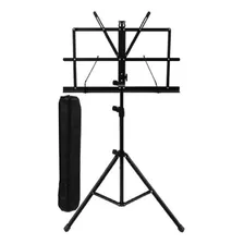 Estante Partitura Suporte Pedestal Retrátil Dobrável + Bolsa