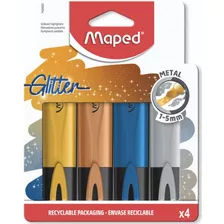 Marcadores Maped Glitter Marcatextos 