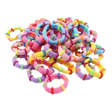 Set 50 Colet Accesorio Para Cabello Multicolor 2,5cm Color Pastel