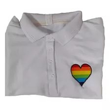  Lgtb Pride Playera Polo Corazón