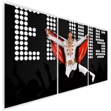 Kit Quadro Mosaico Mdf Sala Quarto Elvis Presley Z4939