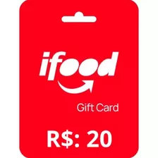 Gift Card Ifood R$20 Cartão Digital Envio imediato Via Chat